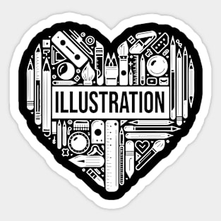 Illustration Love Sticker